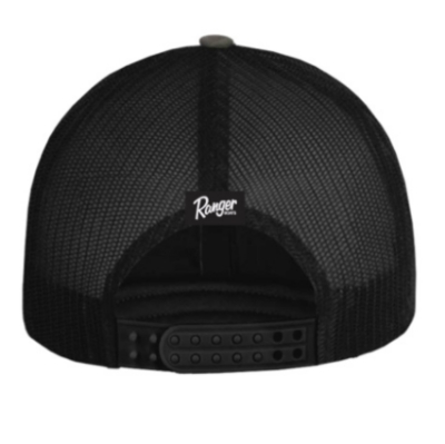 Ranger Camo Hat Right view image of the Ranger Camo Hat with the Ranger patch on the front
