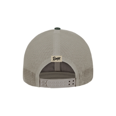 Green Trucker Hat Right  view image of the Green Trucker Hat with Ranger Boats patch on the front