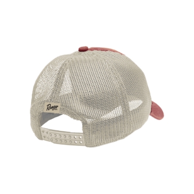Red Unstructured Hat Right view image of the Red Unstructured Hat with Ranger logo on the front