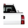 Image of the Ranger White 12" Decal on the back of the truck