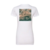 Image of the Ranger Women's SS Tee White Front with Ranger Boats graphic design on the back