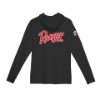 Image of the Ranger Spray Stealth Hooded Performance Longsleeve with red Ranger Boats logo on the back