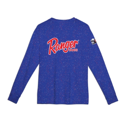 Ranger Spray Patriot Performance Longsleeve Front Image of the Ranger Spray Patriot Performance Longsleeve with Ranger logo on the left chest, left sleeve and Ranger Cup on the right sleeve