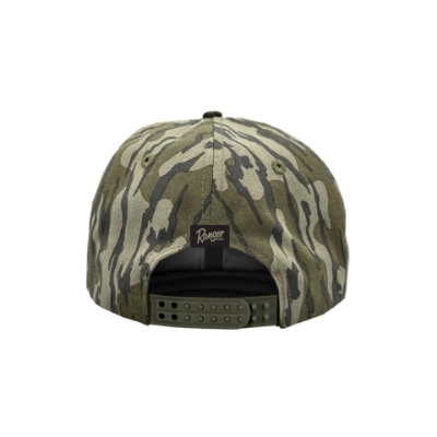 Mossy Oak Bottomland Hat Image of the Mossy Oak Bottomland Hat with Ranger Boats logo on the front