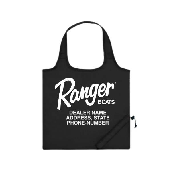 Image of the Dealer Co-Brand Tote with white Ranger Boats logo