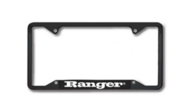 black ranger license plate frame