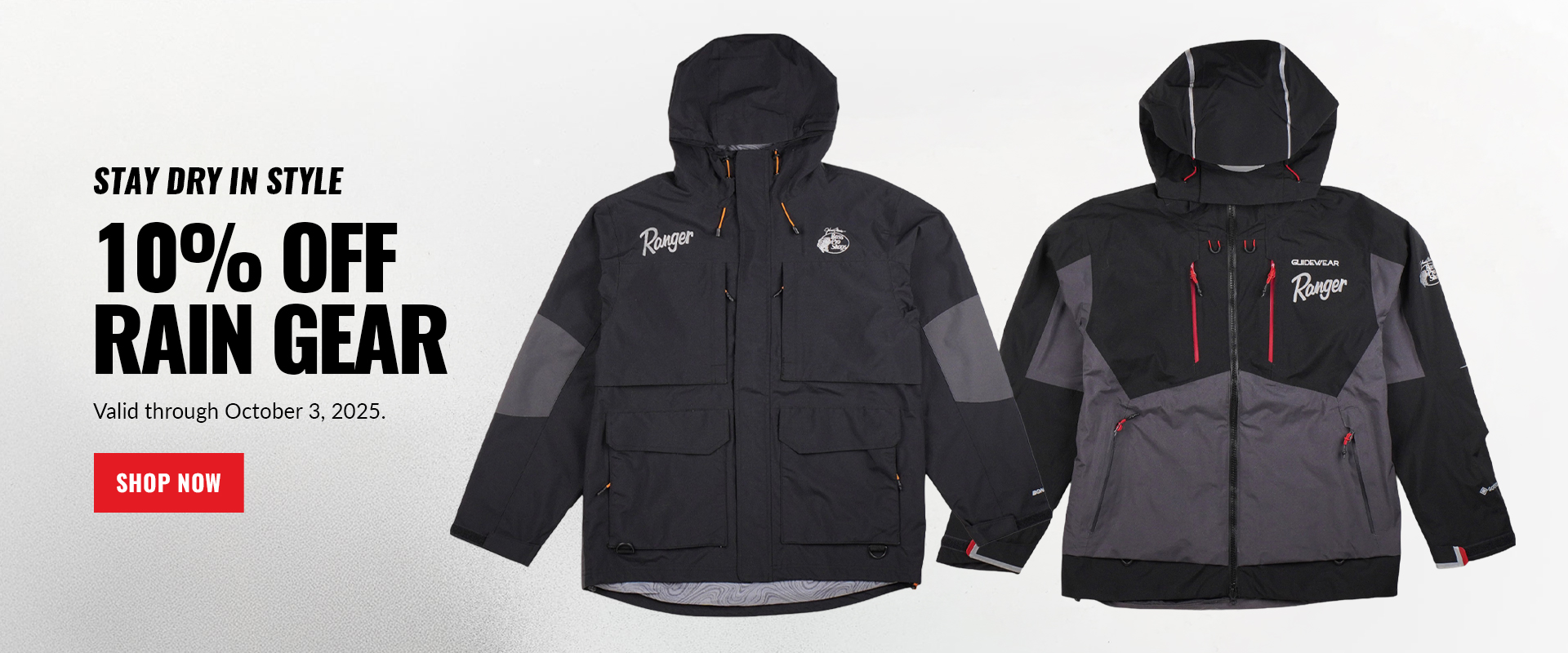 10% off Rain Gear through 10.3.25.