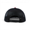 Black mesh back of Triton Boats red hat