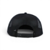 Back view of black Nitro Richardson hat with mesh panels and adjustable snapback closure