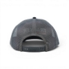 Back view of black Tracker Boats Richardson hat with breathable mesh and adjustable snapback closure