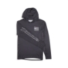 Charcoal Ranger Driven to Dominate Sun Hoodie, front view with diagonal "Ranger" script and flag graphic