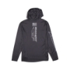 Charcoal Ranger Driven to Dominate Sun Hoodie, back view showing "Ranger" wordmark and boat graphic