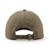 Back of Olive Patch Dad Hat showing brass slide closure