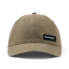 Olive Patch Dad Hat from front, centered view